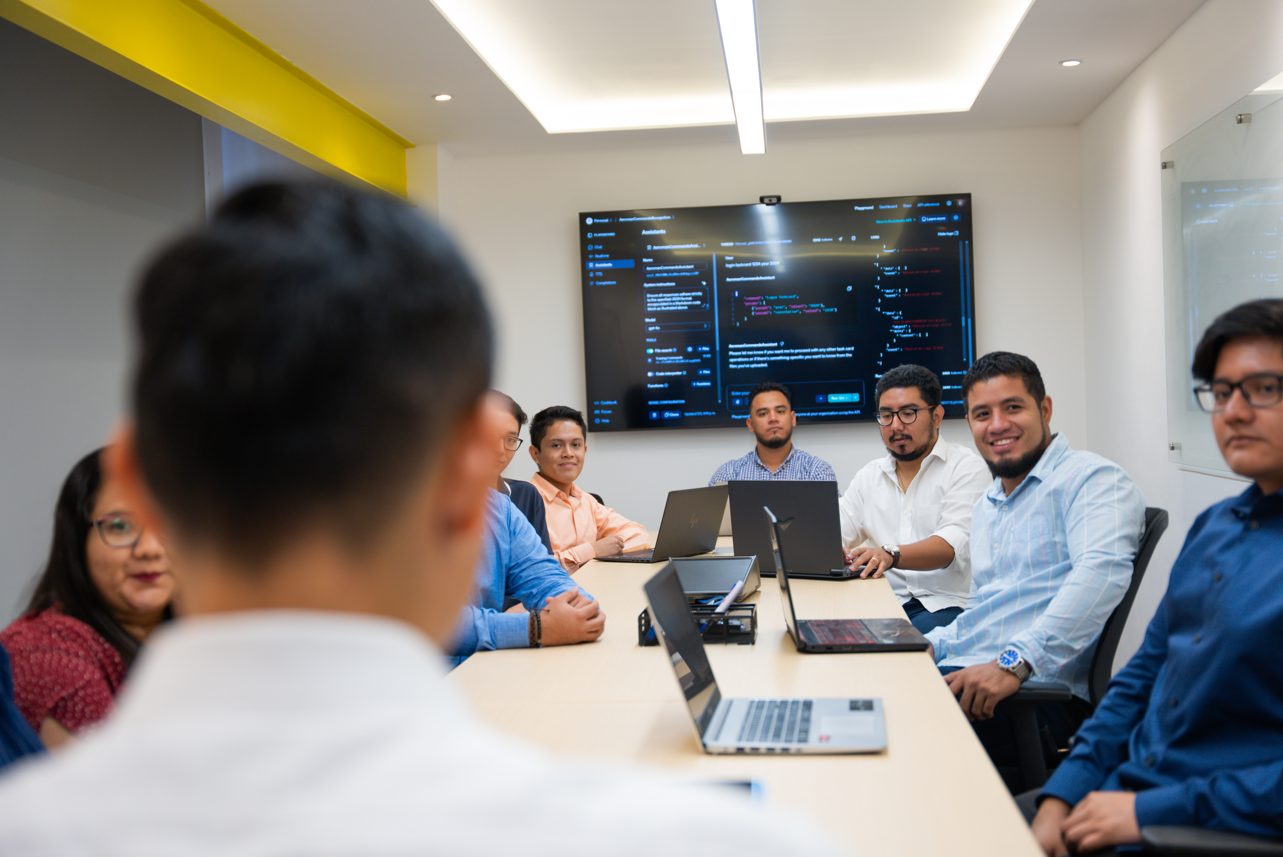 Echo Technologies team group photo in Office