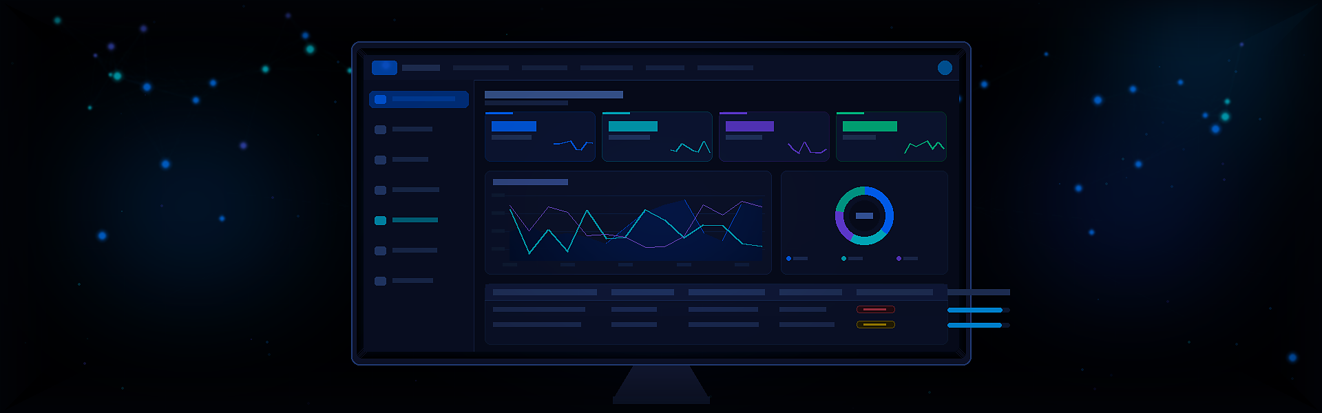 Web portal development enterprise dashboard interface